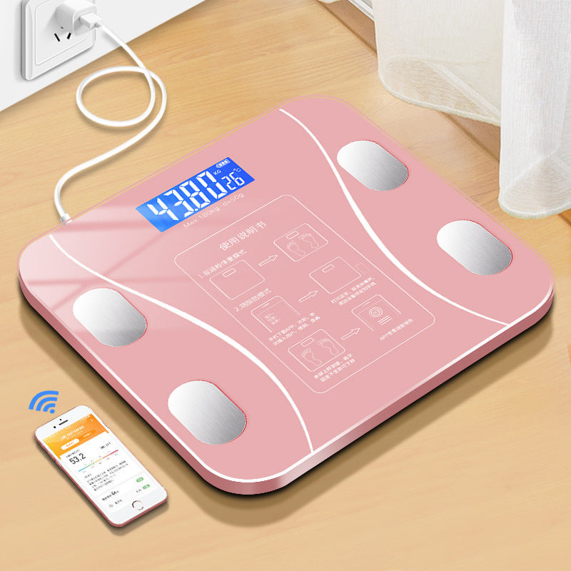 Smart Body Fat Scale – USB Rechargeable, 180 kg Limit