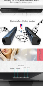 Bluetooth TV Soundbar Speaker System For Home Audio